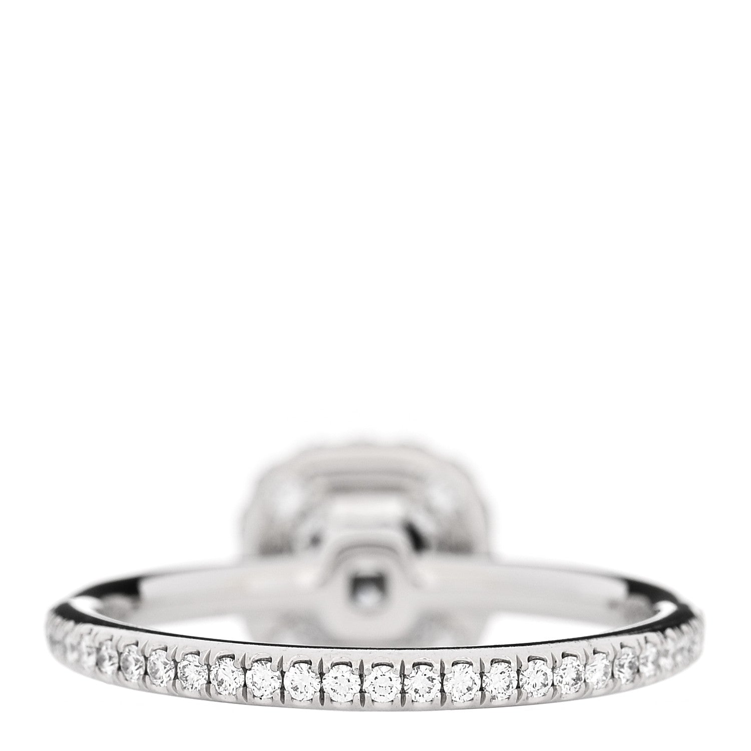 Harry Winston Platinum Diamond 1.01ct The One Cushion Cut Micropave Engagement Ring 53 6.25 3 of 7
