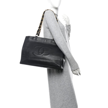Chanel Lambskin CC Tote Black 2 of 11