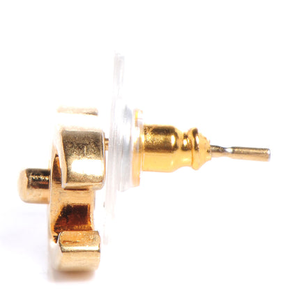 Chanel Metal CC Turnlock Earrings Gold 3 of 5