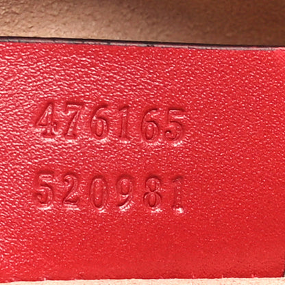 Gucci Calfskin Matelasse GG Marmont Cosmetic Case Hibiscus Red 7 of 11