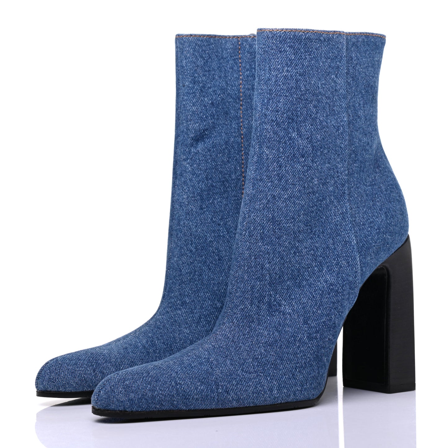 Denim Ankle Boots 38 Blue