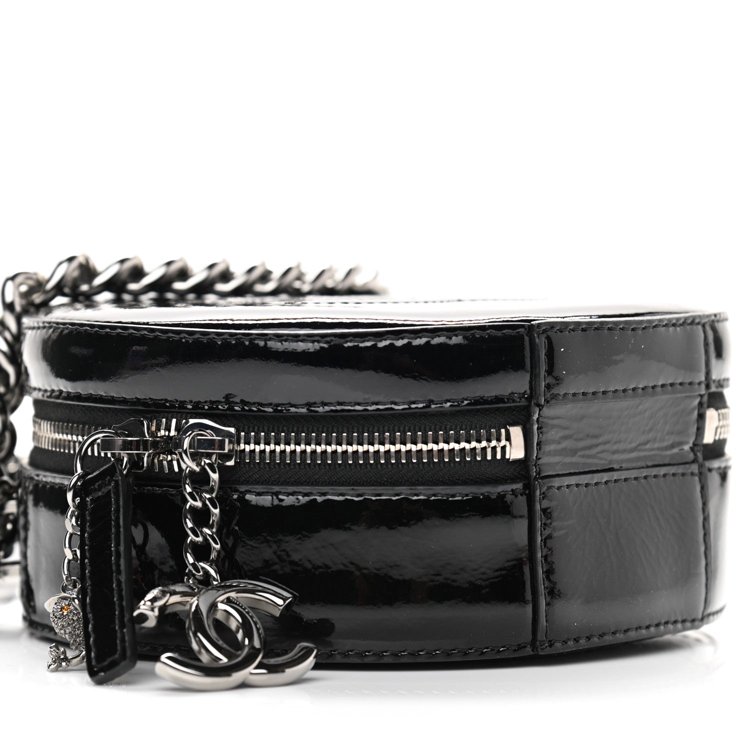 Chanel Patent Round As Earth Evening Bag Black 9 of 11