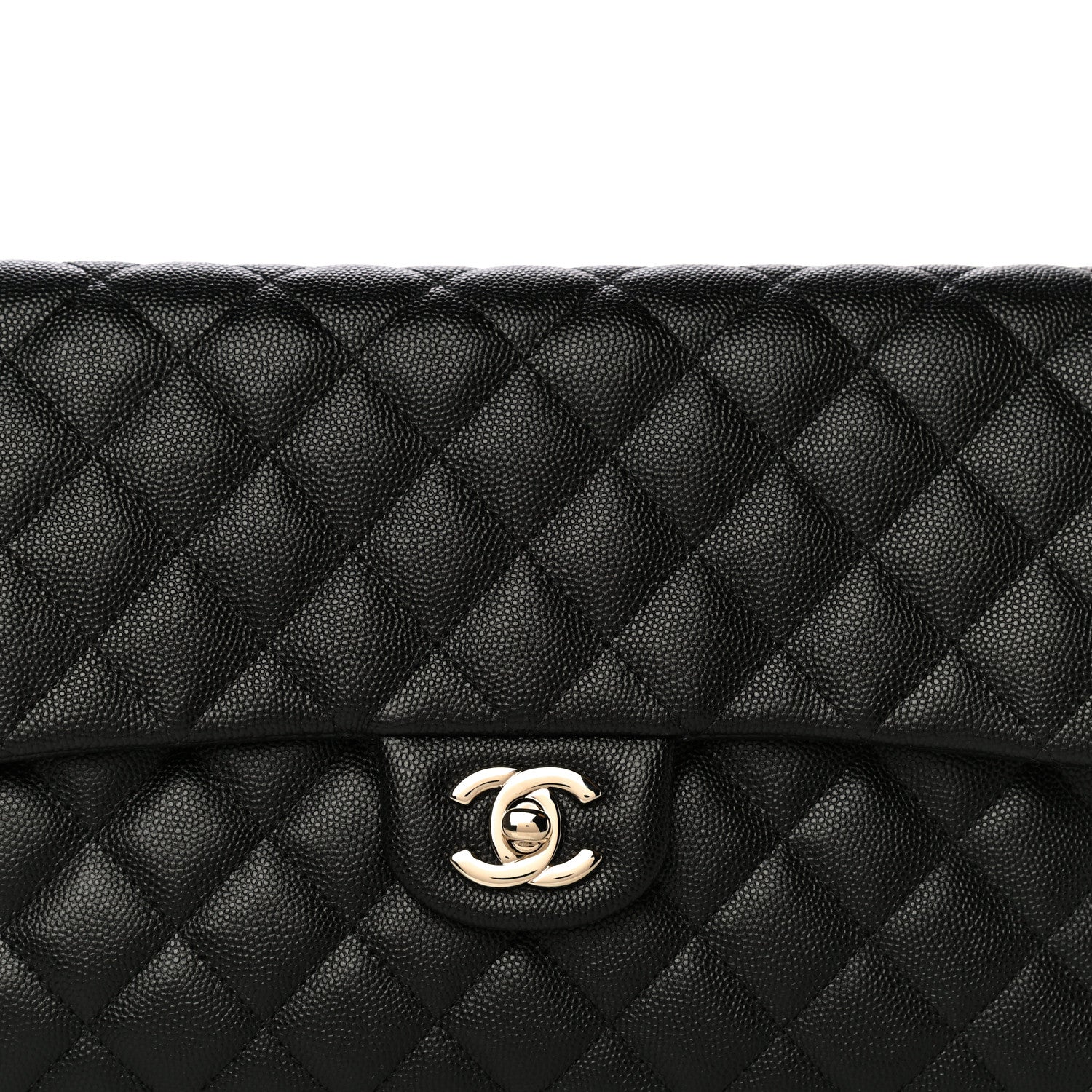 Chanel Caviar Quilted Flap Clutch Black 8 of 10