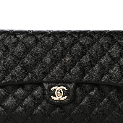 Chanel Caviar Quilted Flap Clutch Black 8 of 10