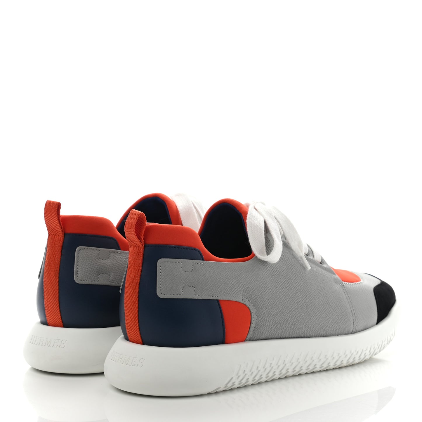 Epsom Technical Canvas Mens Vitesse Sneakers 44 Orange Multicolor