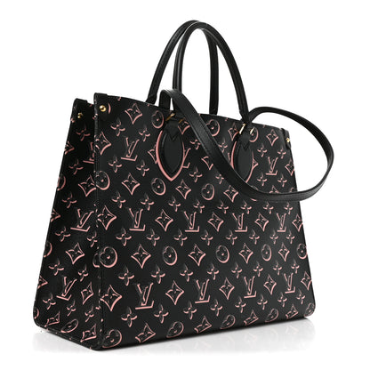 Louis Vuitton Monogram Fall For You Neverfull MM Black 3 of 9