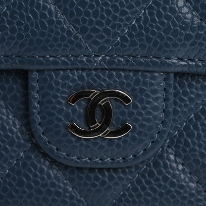 Chanel Caviar Quilted Travel Wallet Blue 13 of 13
