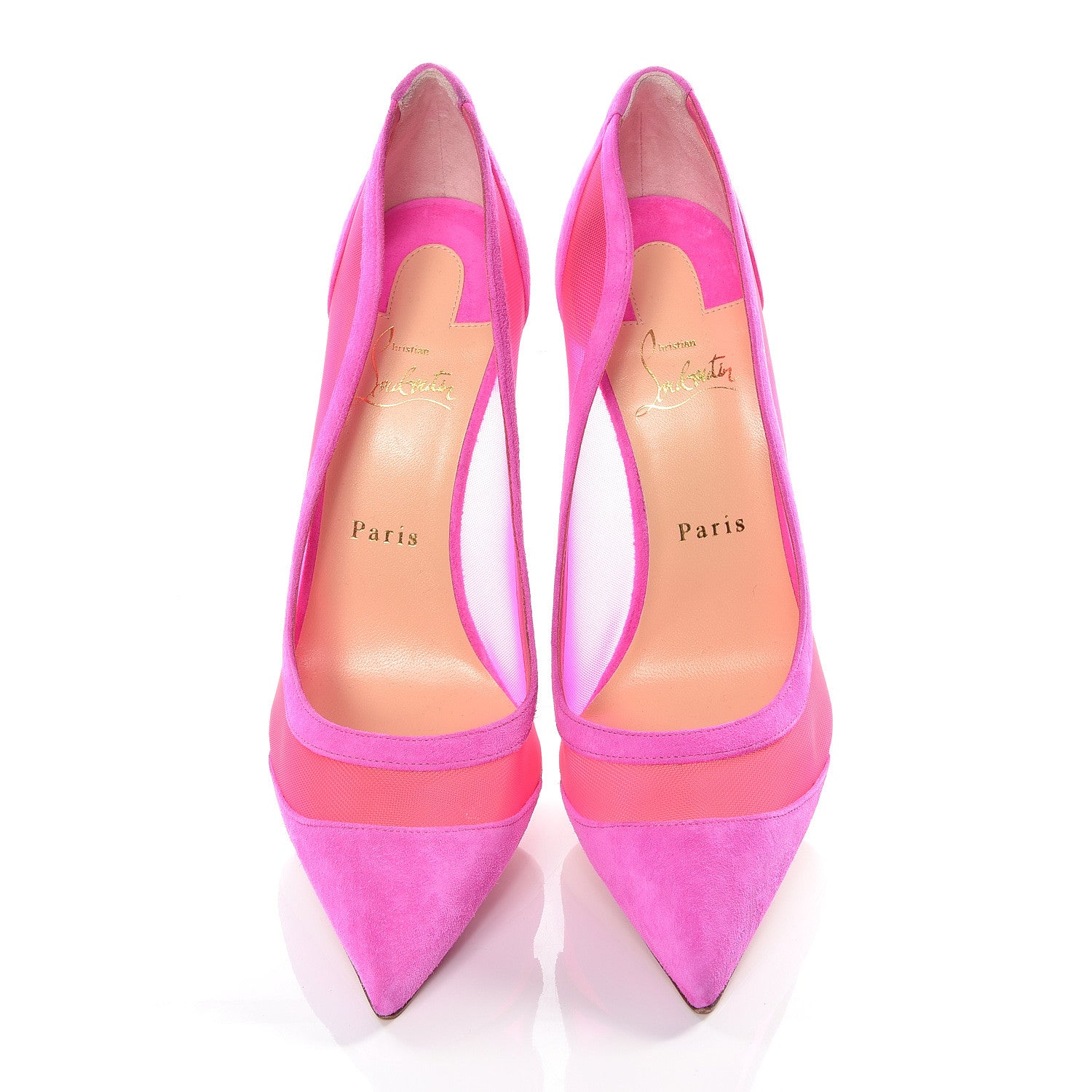 Christian Louboutin Veau Velours Rete Galativi 100 Pumps 40.5 Version Diva 4 of 11
