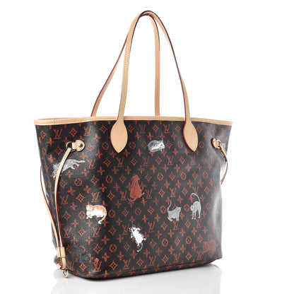 Louis Vuitton Catogram Neverfull MM Marron 3 of 10