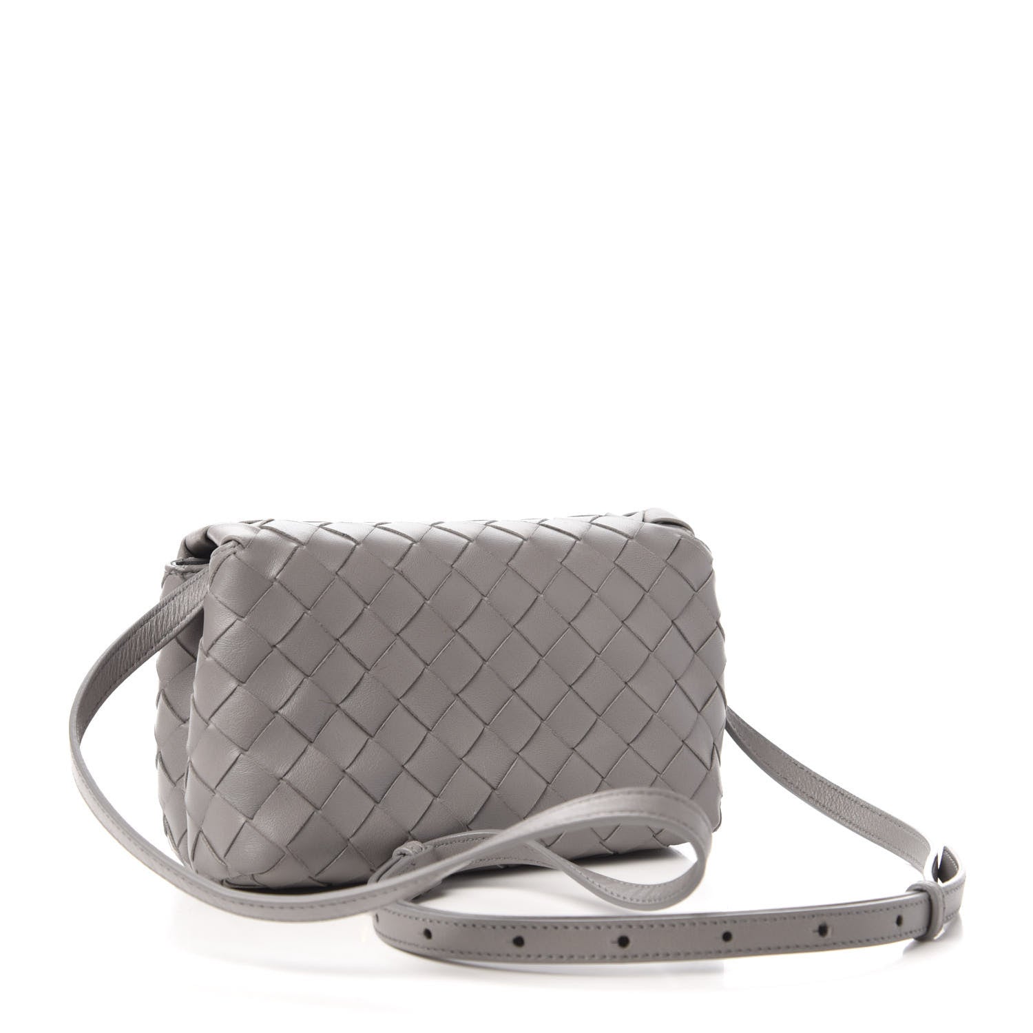Bottega Veneta Nappa Intrecciato Shoulder Bag Grey 3 of 9