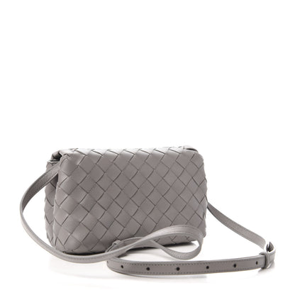 Bottega Veneta Nappa Intrecciato Shoulder Bag Grey 3 of 9