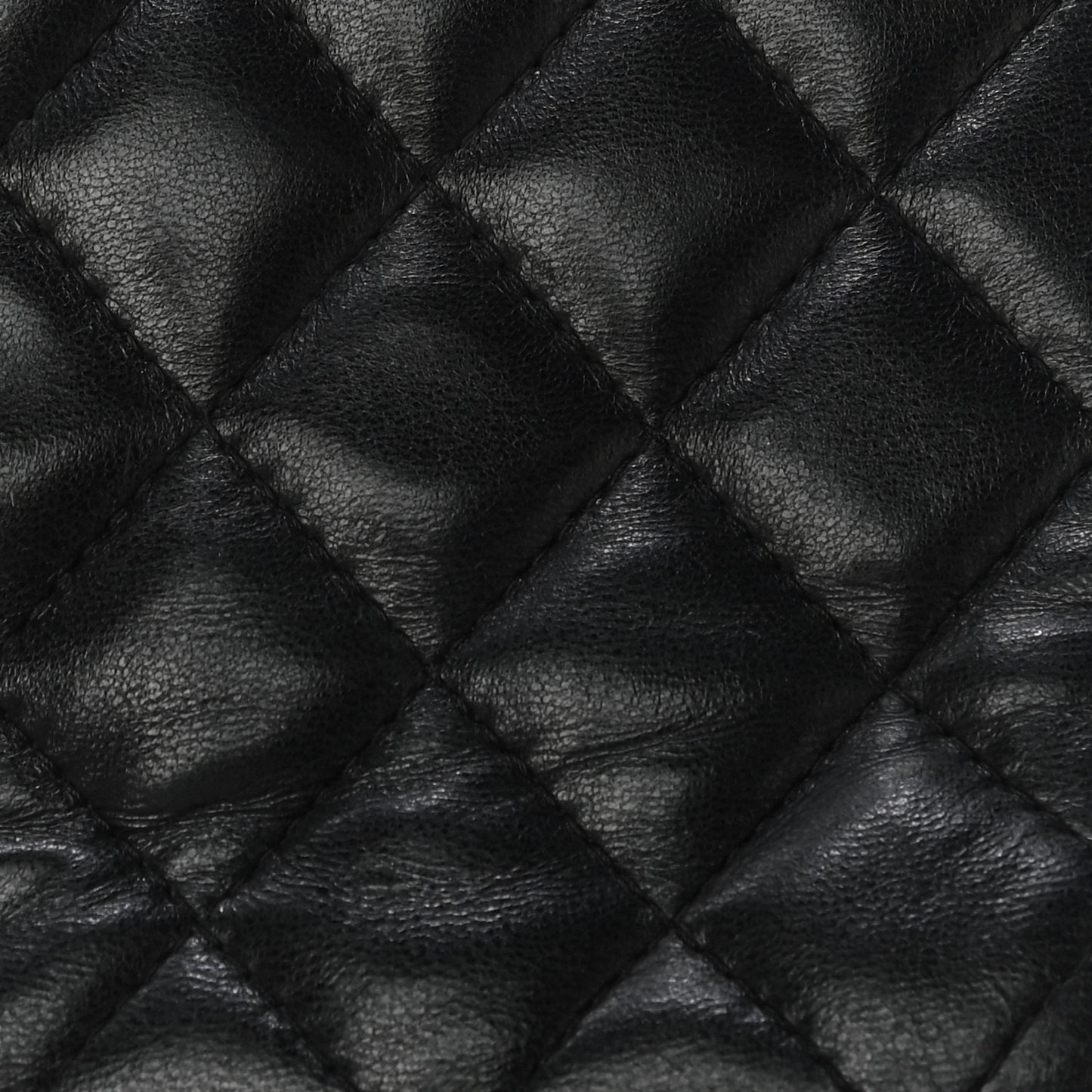 Lambskin Quilted Valentine Charms Mini Rectangular Flap Black