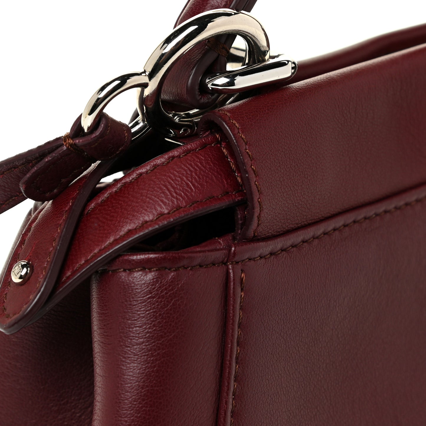 Nappa Mini Peekaboo Iconic Satchel Bordeaux