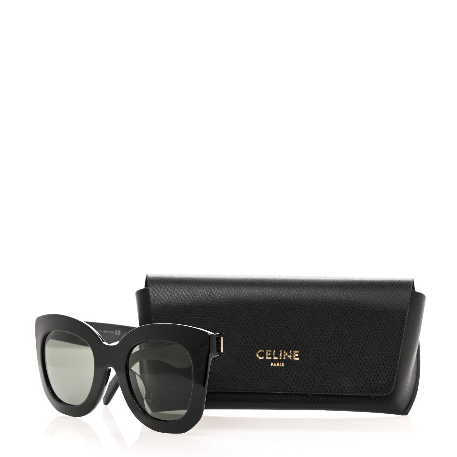 Celine Oversized Round Sunglasses CL4005FN Black 9 of 9
