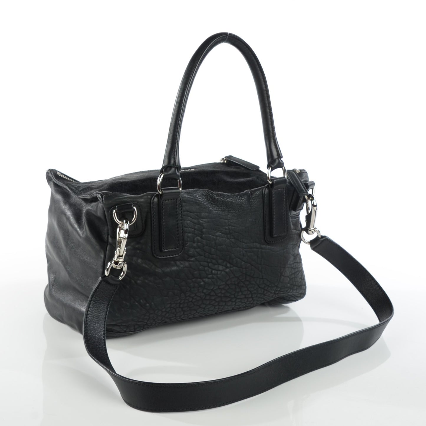 Calf Hair Lambskin Medium Pandora Black