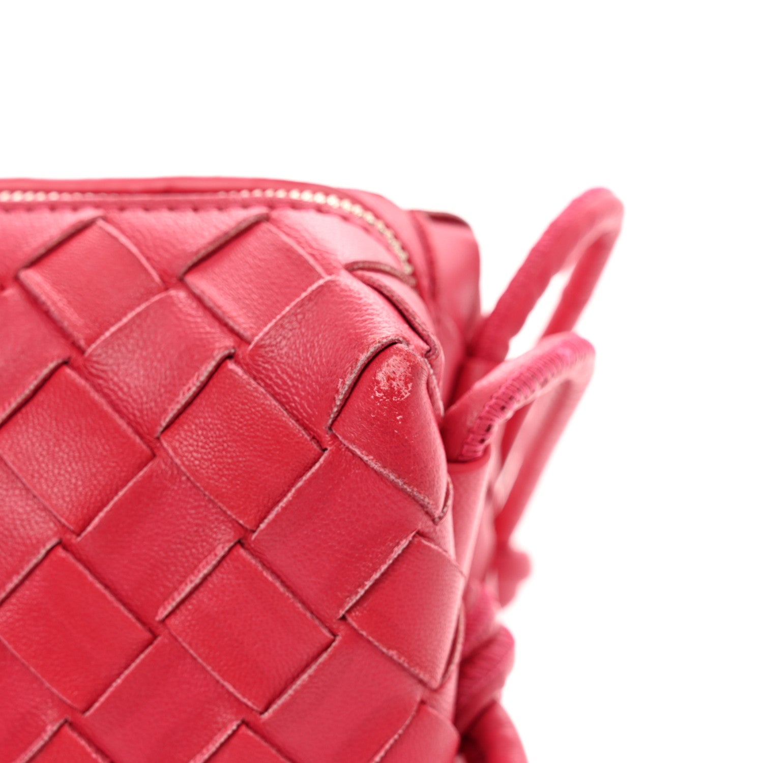 Bottega Veneta Nappa Intrecciato Mini Loop Camera Bag Cranberry 10 of 10