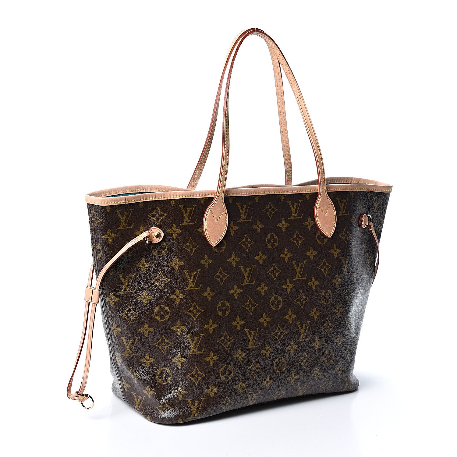 Louis Vuitton Monogram V Neverfull MM Turquoise 2 of 9