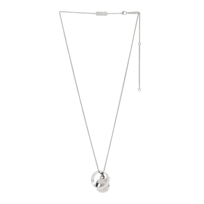 Louis Vuitton Zamac Palladium Monogram Charms Necklace Silver 3 of 7