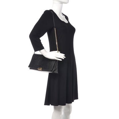 Burberry Signature Grain Medium Mildenhall Crossbody Bag Black 2 of 9