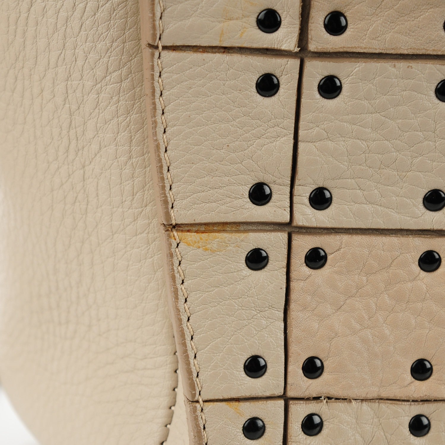 Burberry Prorsum Calfskin Studded Large Warrior Tote Beige 2 of 10