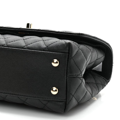 Chanel Caviar Quilted Mini Coco Handle Flap Black 9 of 10