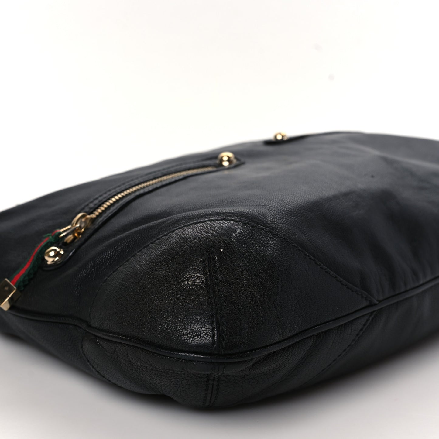 Calfskin Medium Capri Shoulder Bag Black