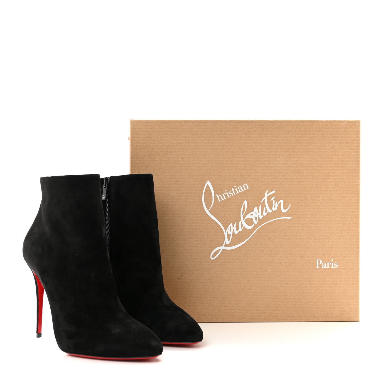 Veau Velours Eloise 100 Booty 37.5 Black