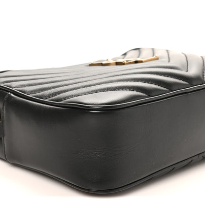 Saint Laurent Calfskin Matelasse Monogram Lou Camera Bag Black 9 of 11