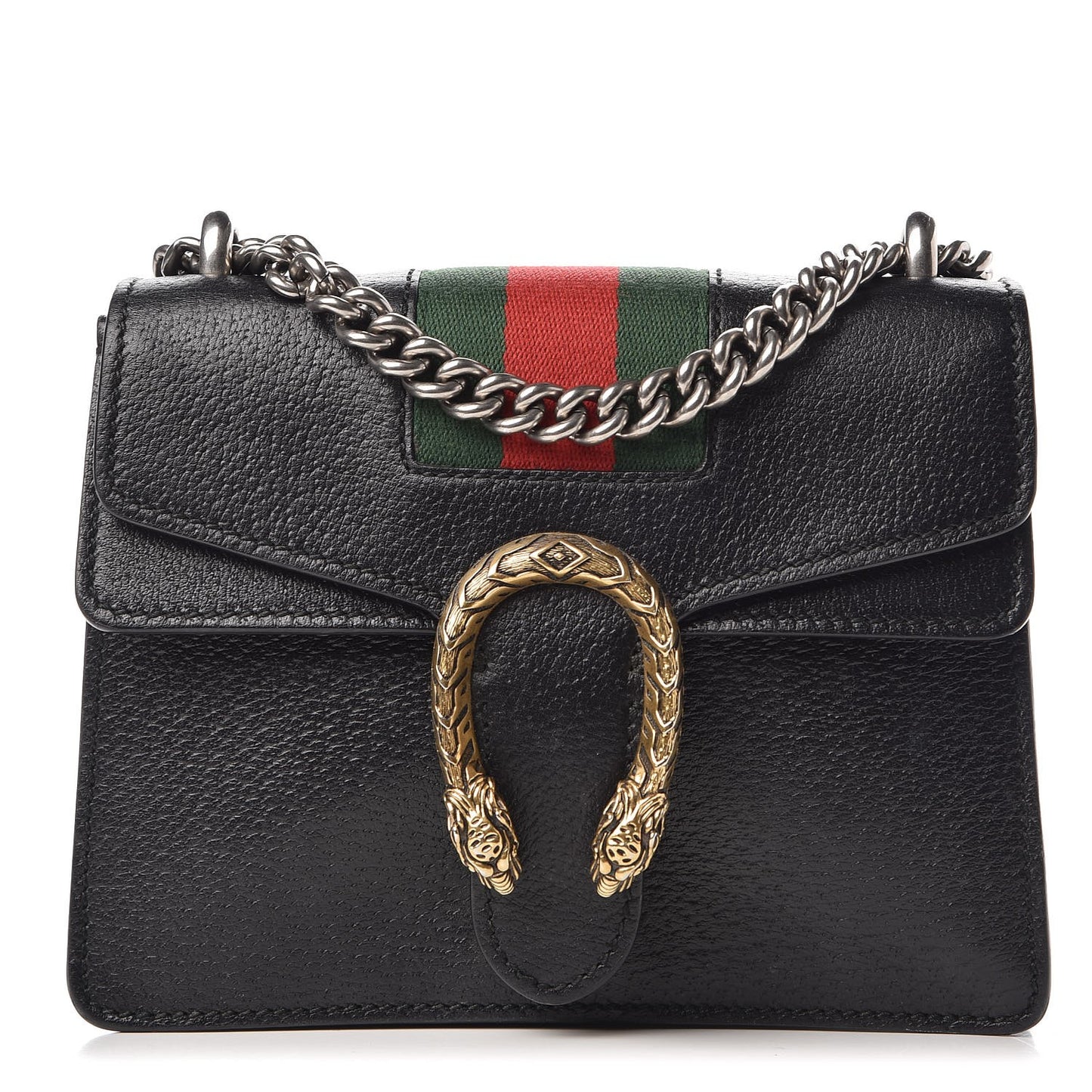 Calfskin Web Mini Dionysus Shoulder Bag Black