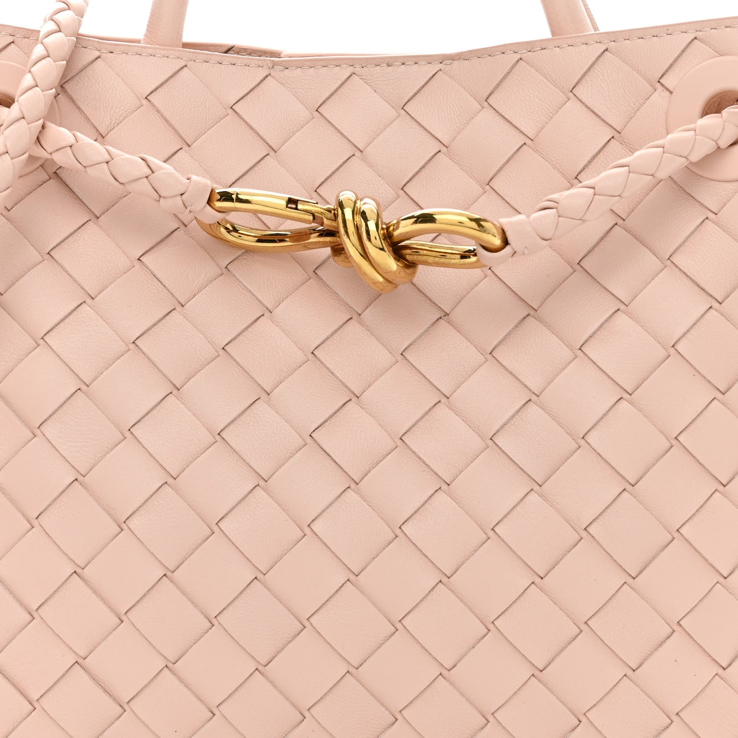 Bottega Veneta Nappa Intrecciato Small Andiamo Shoulder Bag Nude 8 of 10