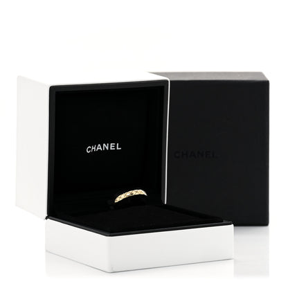 Chanel 18K Yellow Gold Mini Coco Crush Ring 55 7.25 5 of 5