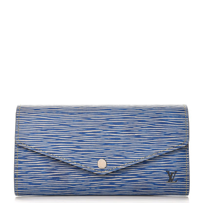 Louis Vuitton Epi Sarah Wallet NM Denim Light 1 of 7