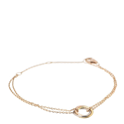Cartier 18K Pink Yellow White Gold Trinity Bracelet 1 of 6