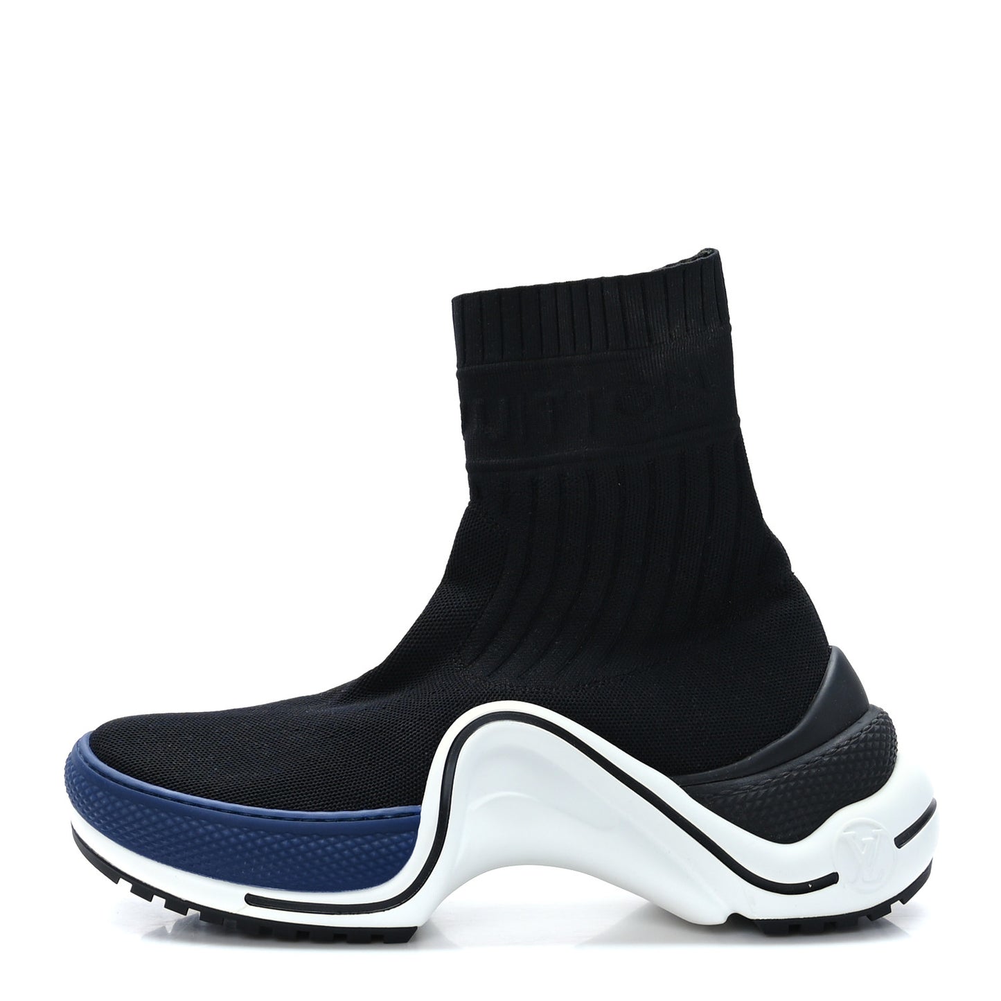 Stretch Textile LV Archlight Sneaker Boots 37 Black Blue