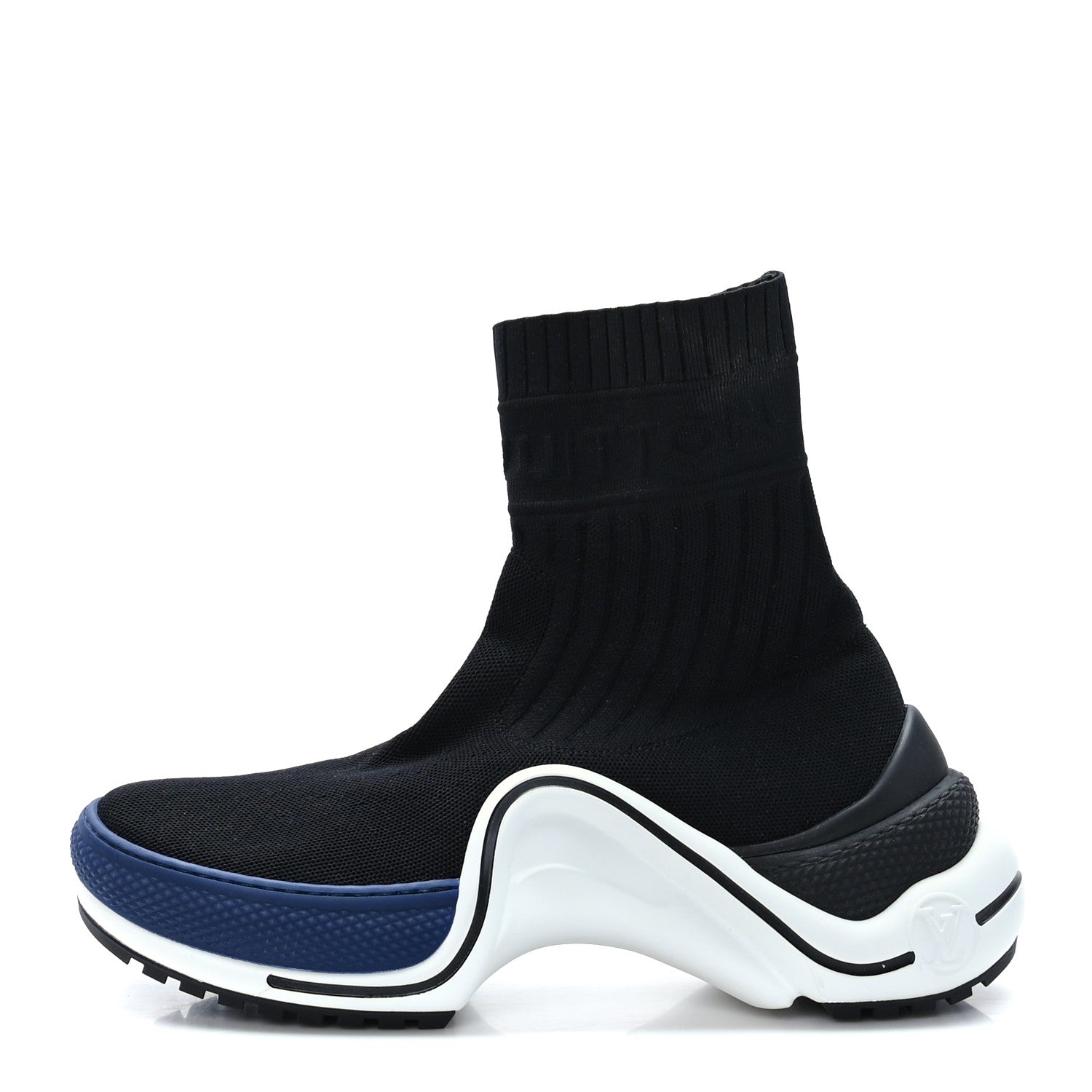 Louis Vuitton Stretch Textile LV Archlight Sneaker Boots 37 Black Blue 1 of 8