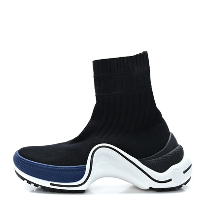 Louis Vuitton Stretch Textile LV Archlight Sneaker Boots 37 Black Blue 1 of 8