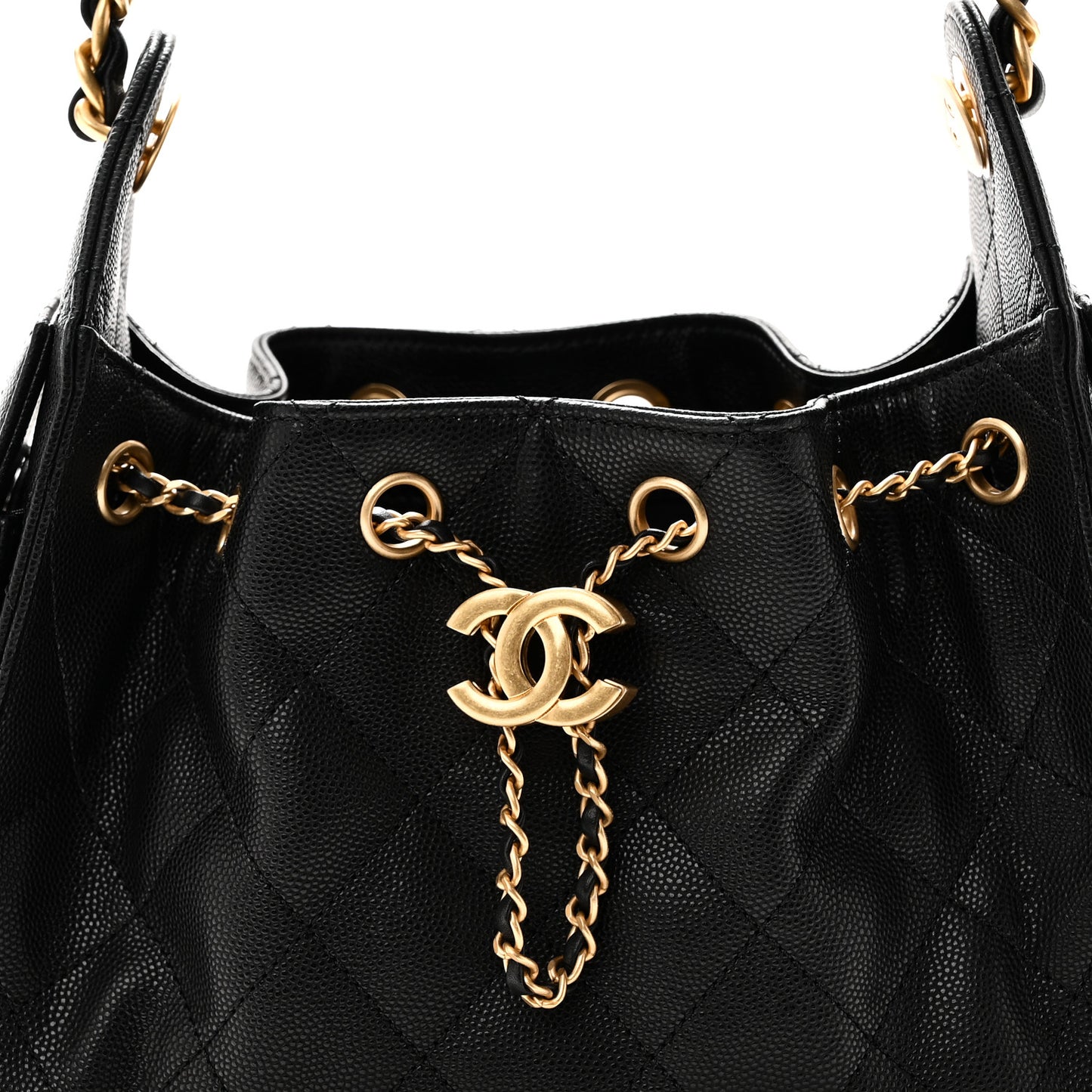 Caviar Quilted Mini Chanel 25 Handbag Black
