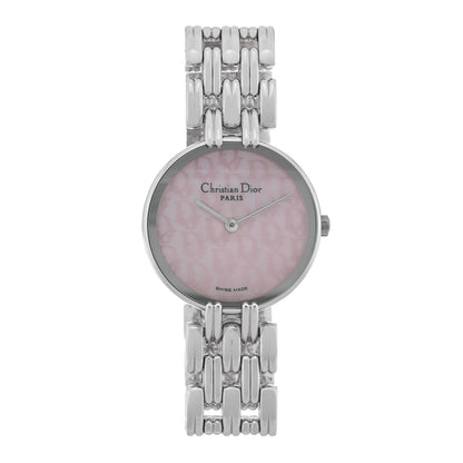 Christian Dior Stainless Steel Pink Mother of Pearl 25mm Bagheera Quartz Watch 1 of 4