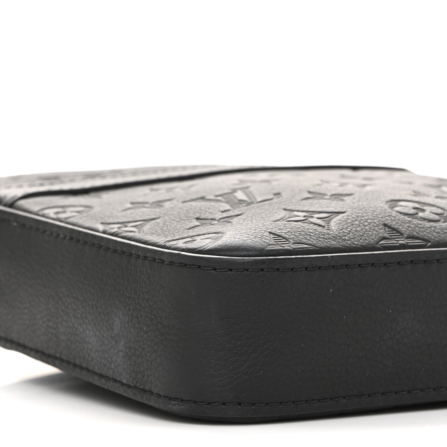 Louis Vuitton Calfskin Monogram Shadow Trio Messenger Black 8 of 14