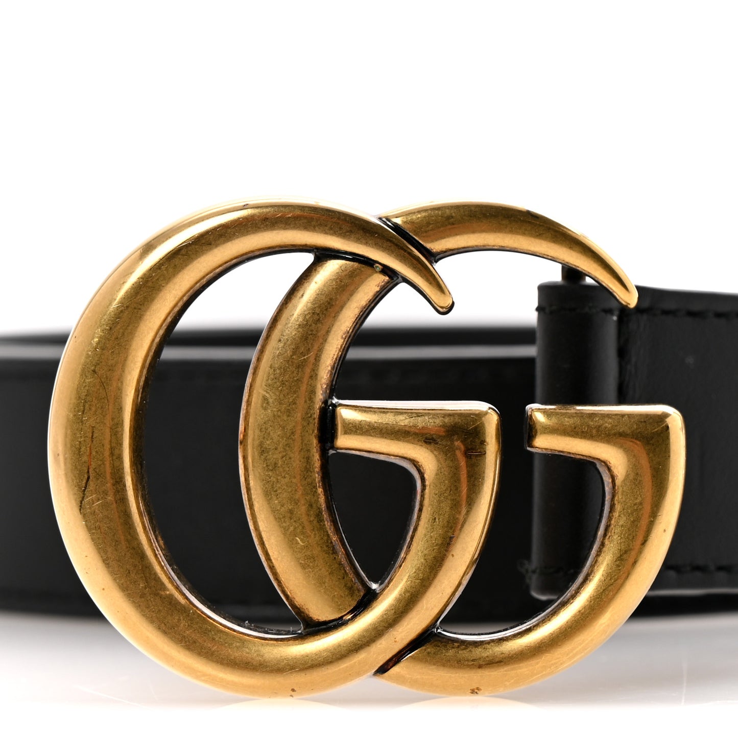 Calfskin Double G 30mm Belt 80 32 Black