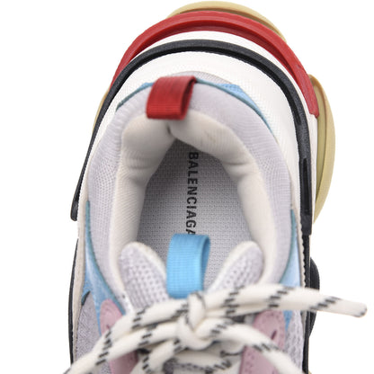 Balenciaga Fabric Mesh Womens Triple S Sneakers 36 White Blue Pink 6 of 7