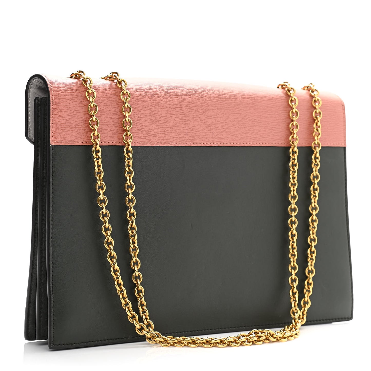 Calfskin Clutch on a Chain Multicolor