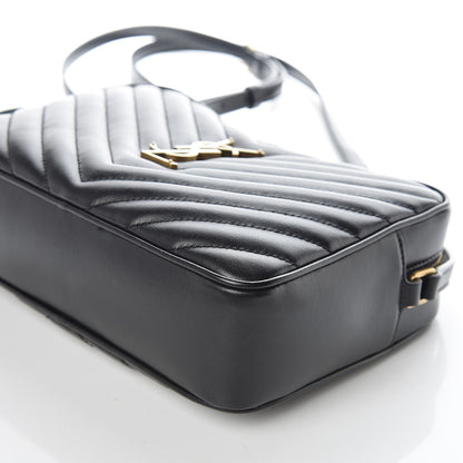 Saint Laurent Calfskin Matelasse Monogram Lou Camera Bag Black 6 of 9
