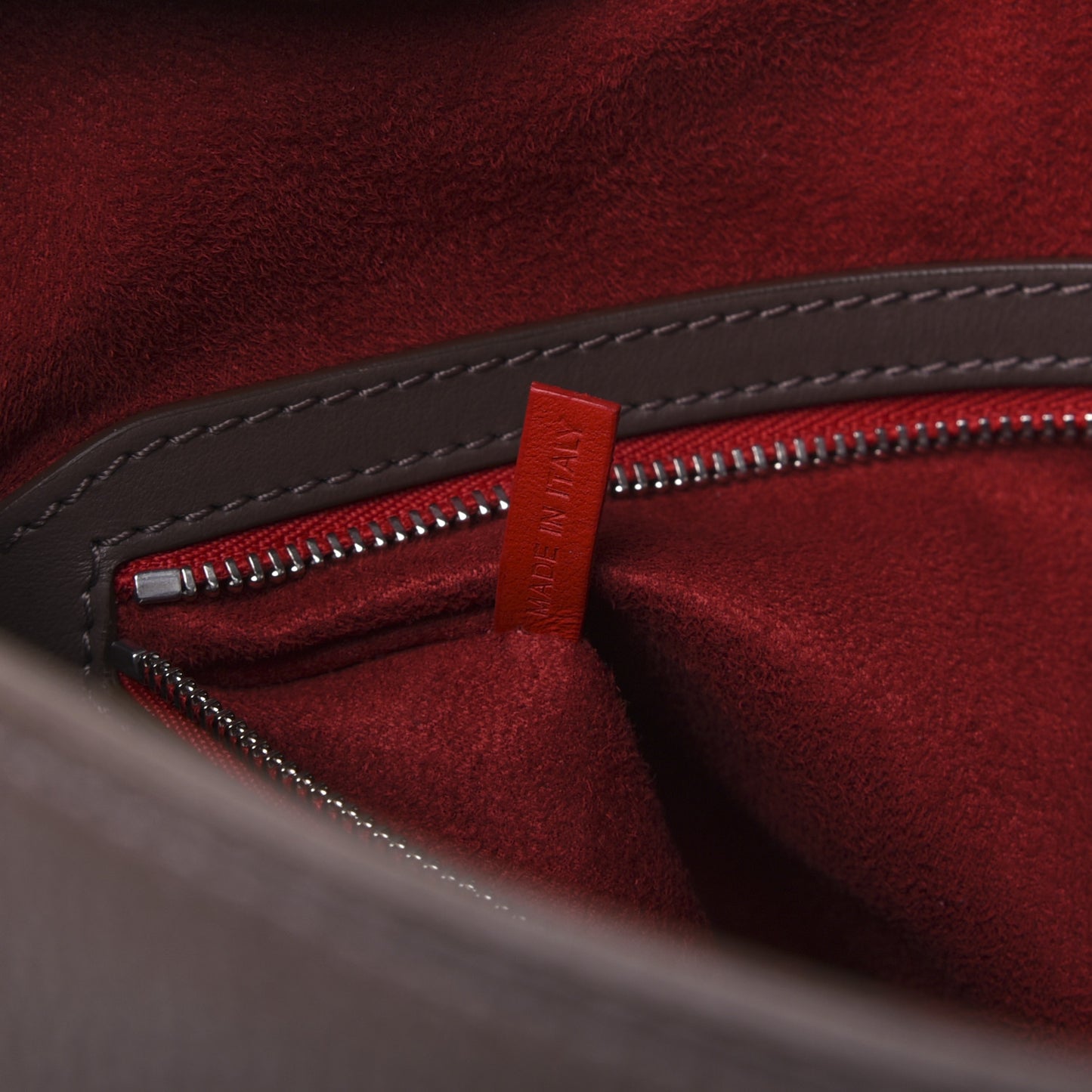 Empire Calf Spikes Fringe Eloise Hobo Grey