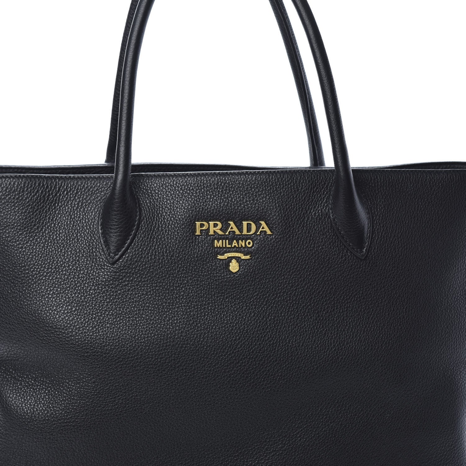 Prada Vitello Phenix Tote Black 9 of 11