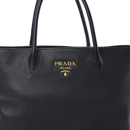 Prada Vitello Phenix Tote Black 9 of 11