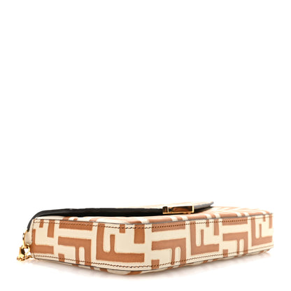 Fendi Calfskin FF Diamonds Wallet On Chain Camellia Caramel 4 of 11