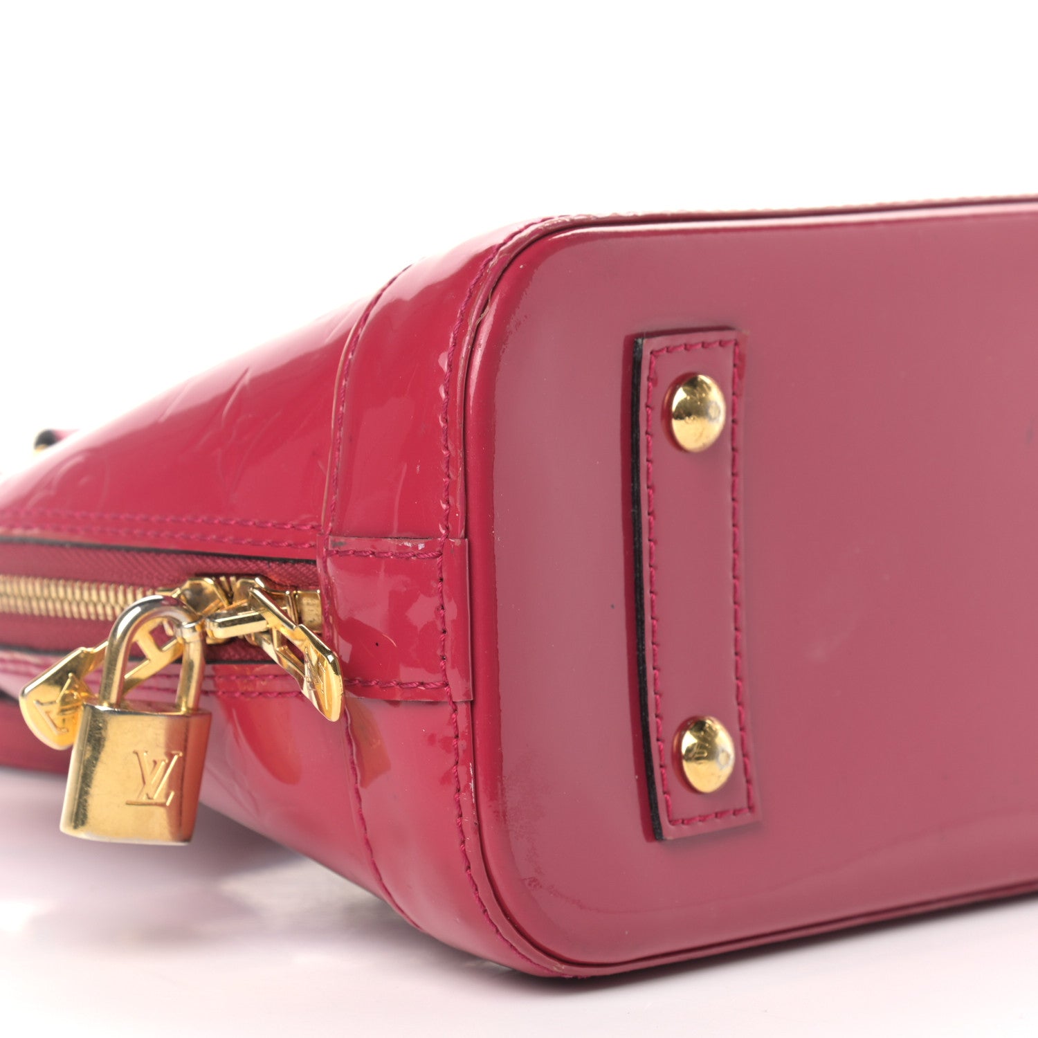 Louis Vuitton Vernis Alma BB Rose Indien 9 of 20