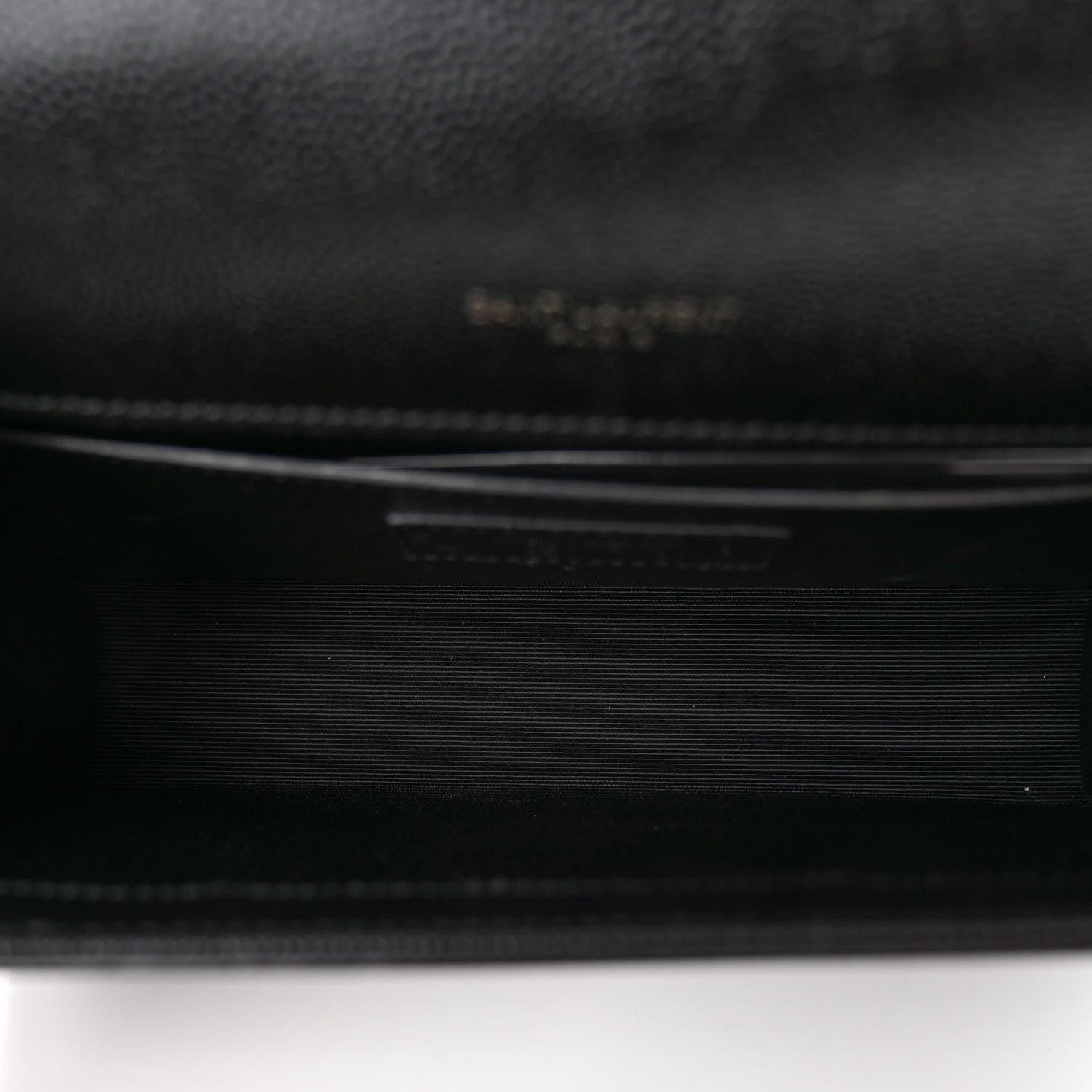 Saint Laurent Grain De Poudre Small Monogram Monochrome Kate Satchel Black 5 of 11