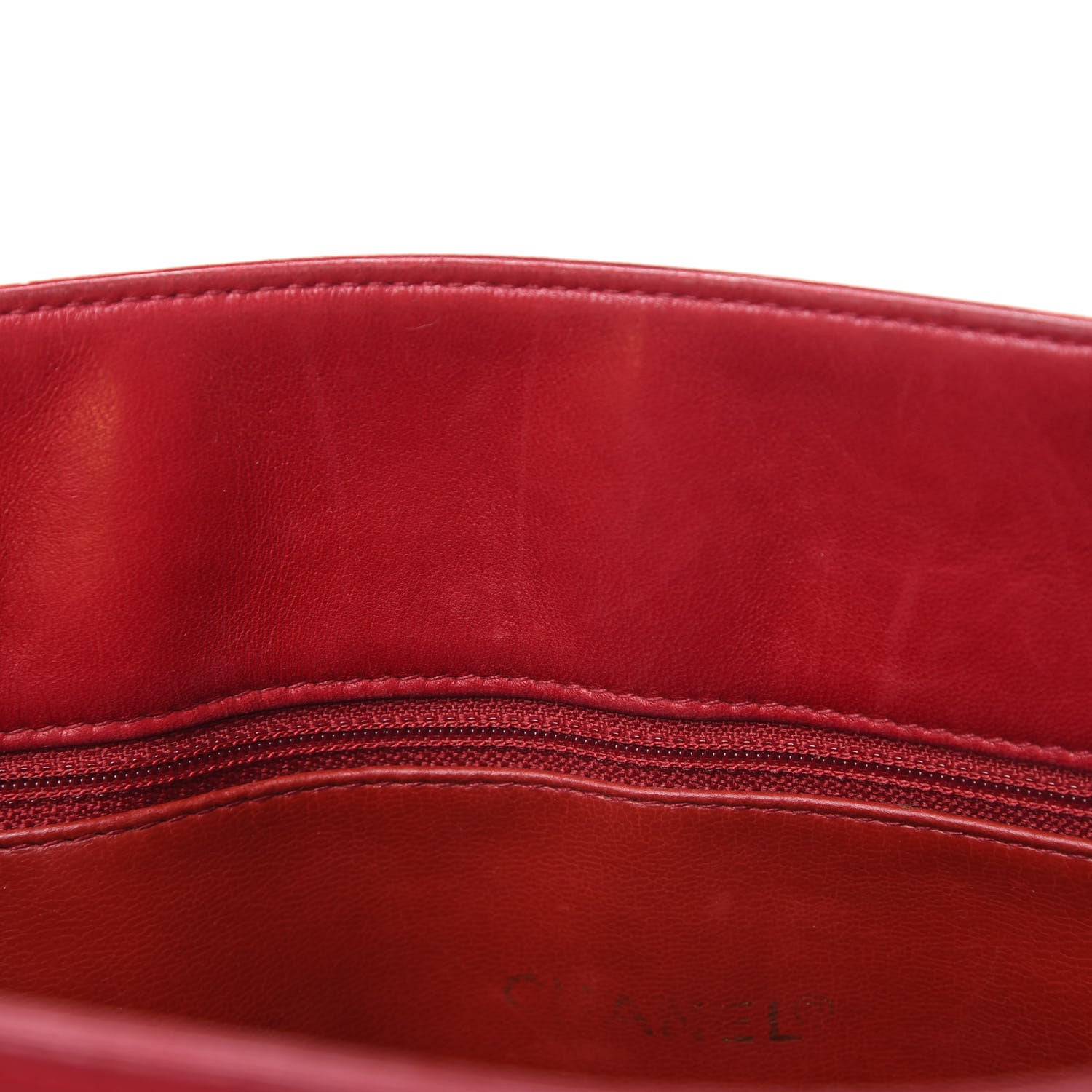 Chanel Lambskin CC Shoulder Bag Red 15 of 20